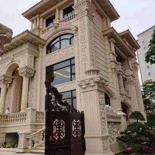 嘉兴黄金麻别墅外墙异形定制