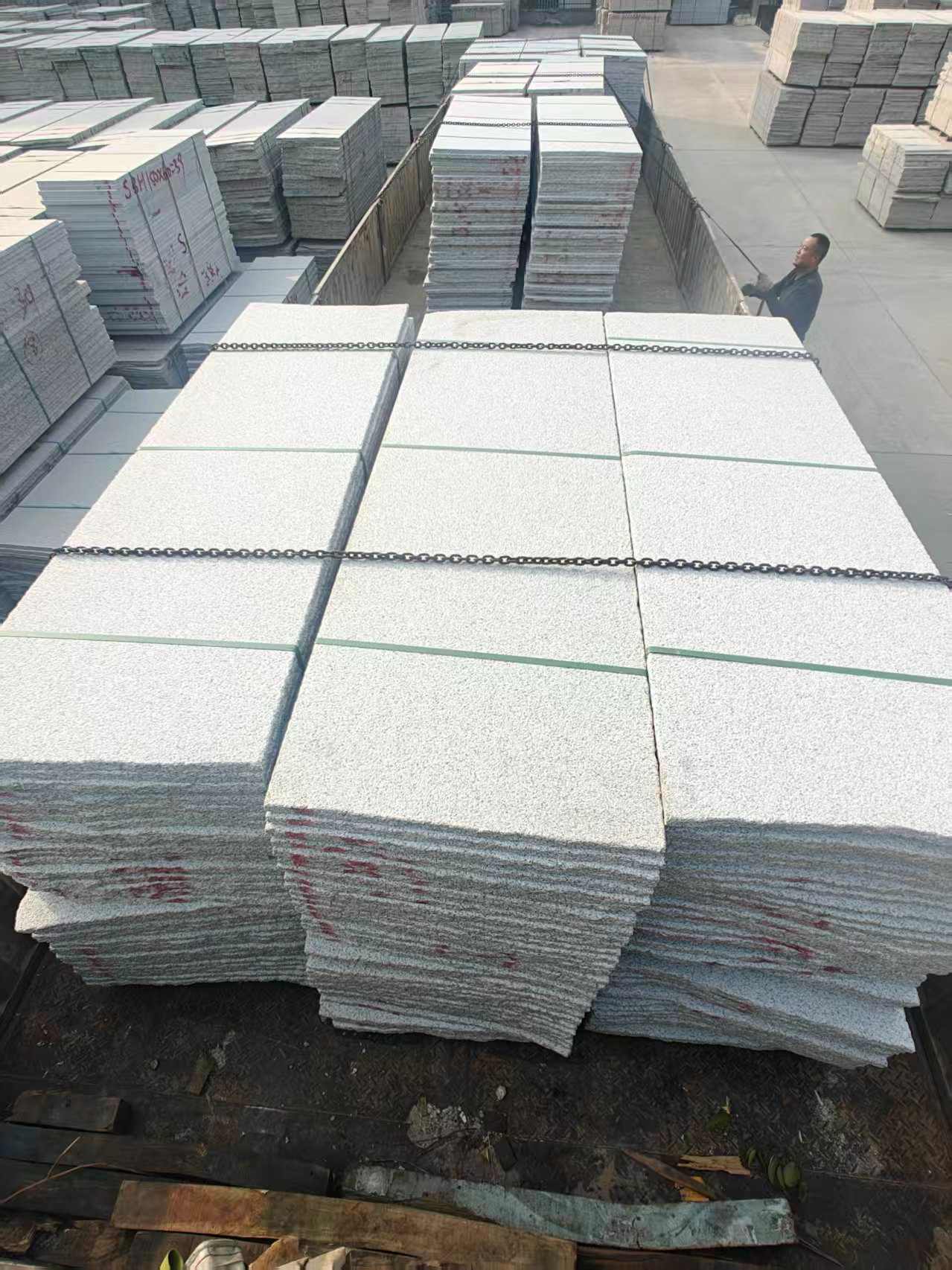 嘉兴芝麻白毛板，石材毛板