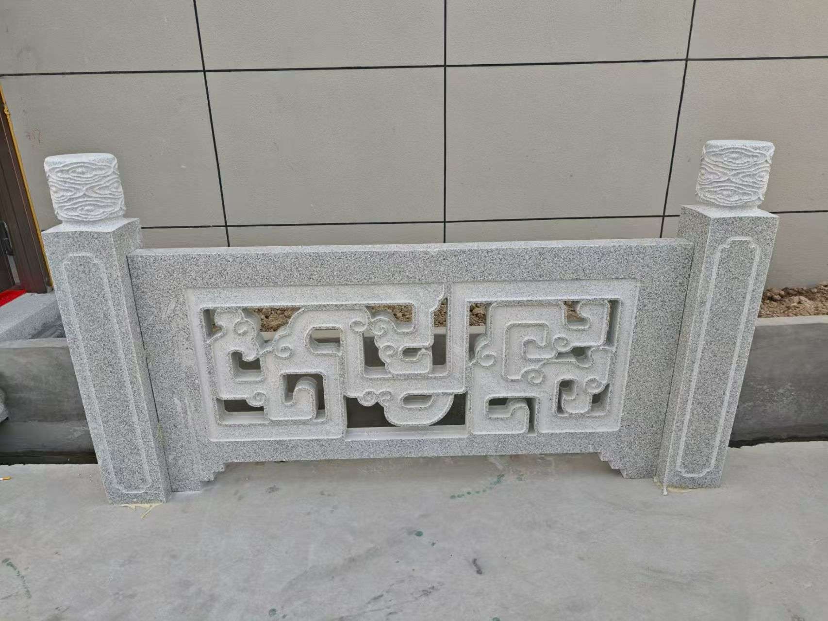 嘉兴芝麻白河道栏杆 桥栏杆