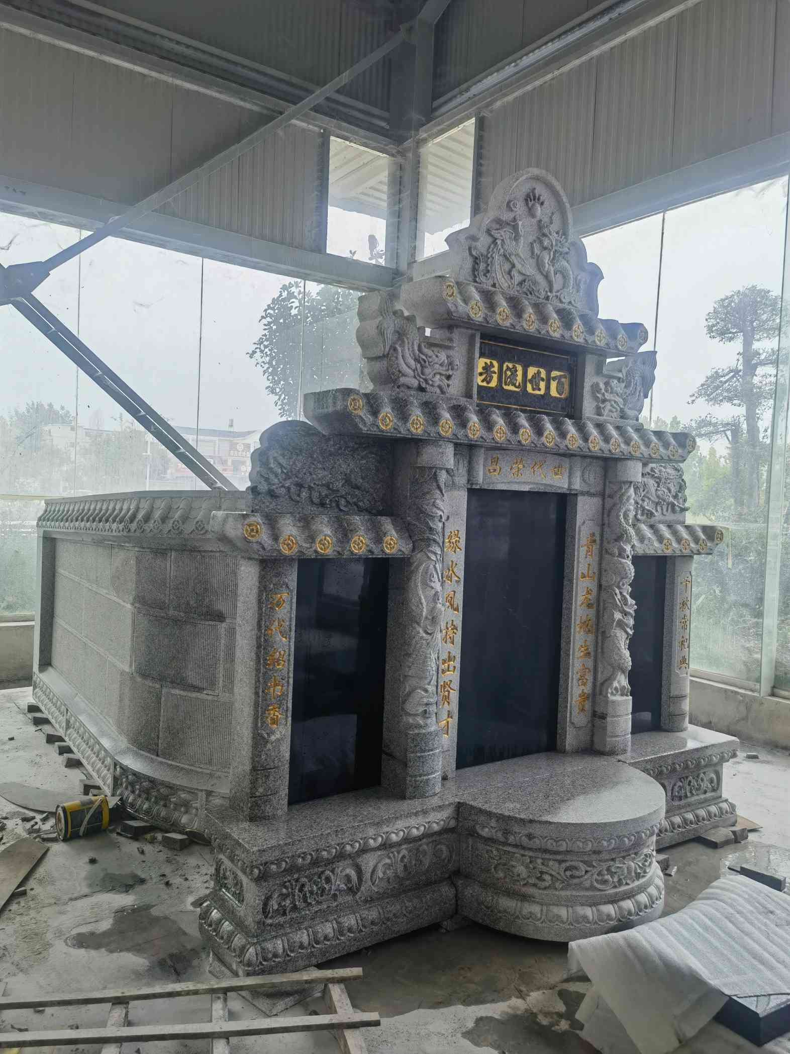 嘉兴套墓 墓碑 围坟石 异形定制