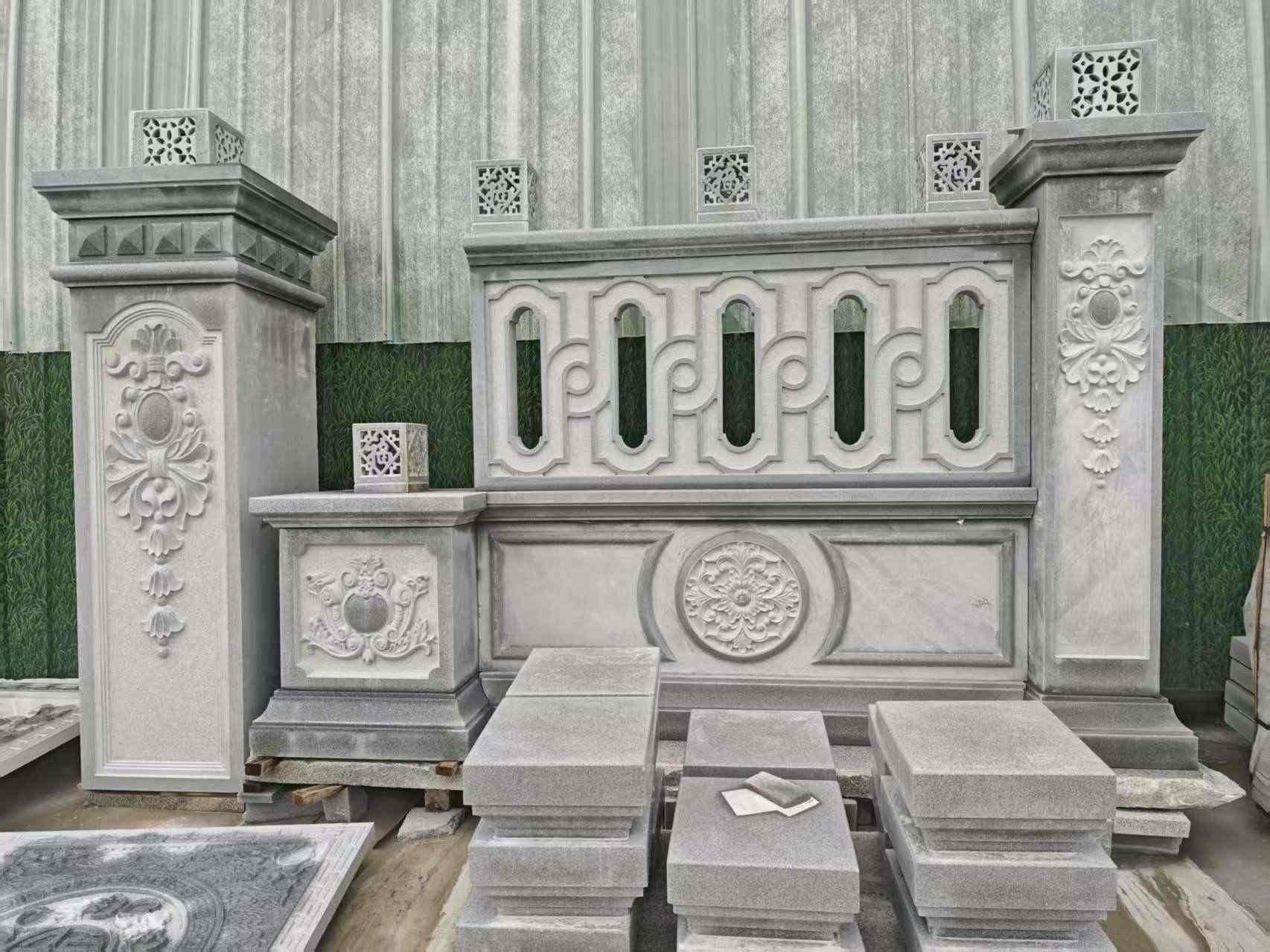 嘉兴芝麻灰异形别墅门头